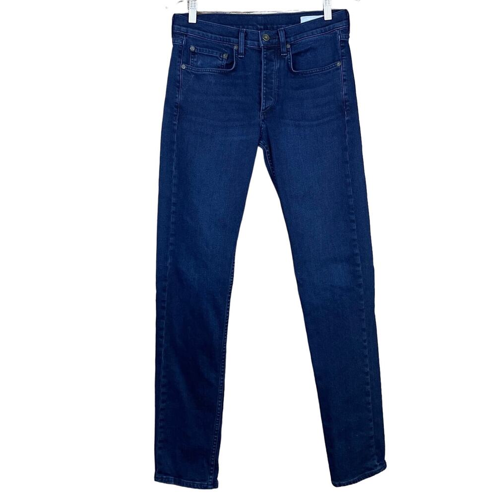 Rag & Bone Fit 2 Slim Button Fly Jeans Bayview Dark Blue Size 29 x 33